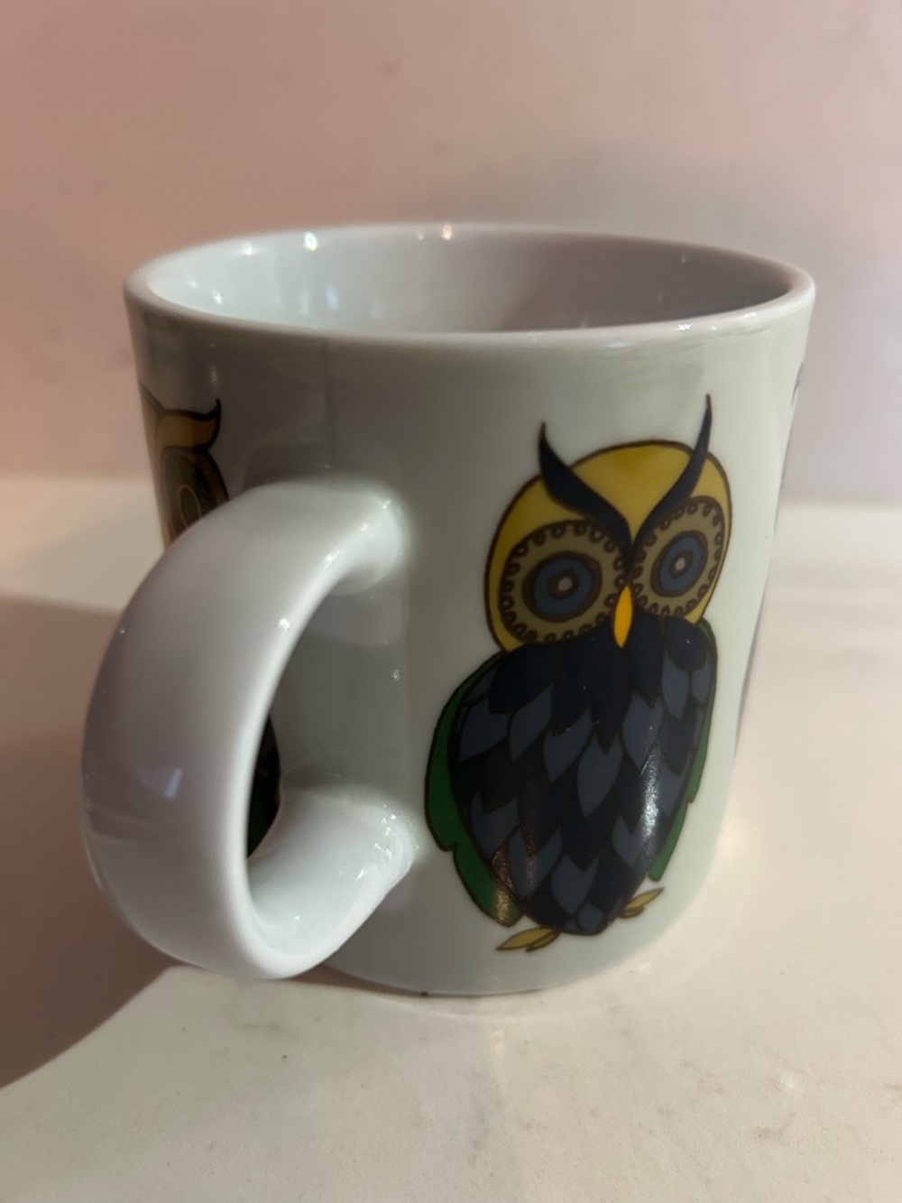 Owl Ceramic Mug - Graphic Design from - Danica Studios. Image all around mug. - Picture 5 of 10